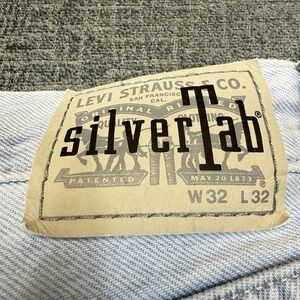 Levis SilverTab Jeans Mens 32x32 Blue Taper Loose Skater Grunge Light Wash